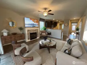 Family Room Virtually Staged