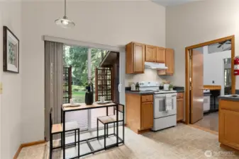 The sweet second kitchenette that serves the MIL suite.