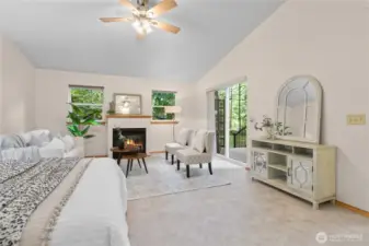 Versatile space ideal for sitting area, office, or additional living use.