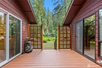 Seamless indoor-outdoor connection from main living areas.