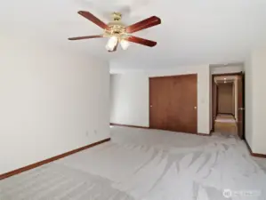 PRIMARY BR - Looking towards Hallway... Left to Primary Bath