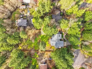 VIEW FROM ABOVE----- Cul de sac on Jamieson Court on bottom right.