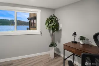 Versatile flex space on main level.