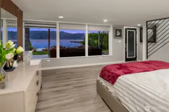 Welcome to your primary suite sanctuary on the lower level.