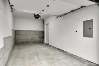 Finished one car garage