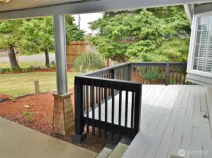 Enjoy sitting out on the Front Deck.