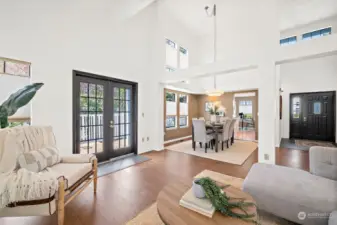 Stunning French doors lead out to the deck extending your entertainment space.