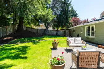 Plenty of space for play, gardening and creating a peaceful oasis in the private backyard
