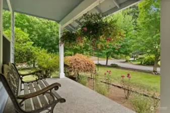 Relaxing front porch.