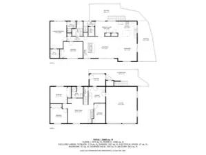 Both floors with approximate (but pretty trustworthy) dimensions