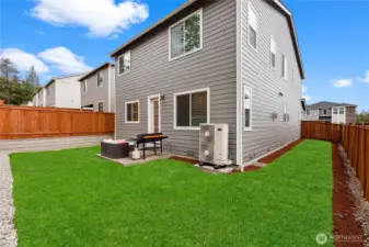 Sprinkler system in front of& back