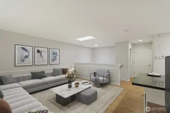 Virtually-Staged and great for entertaining...or a media room!