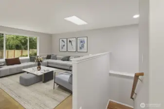 Virtually-Staged...and then hop on down the stairs