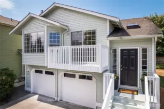 Fresh painted, porch and upper deck.