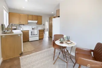 eating nook in kitchen