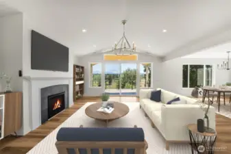 Great room (Virtually Staged)