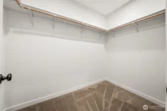 Master bedroom walk-in closet
