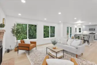 Enjoy open-concept living and premium updates throughout the home, including craftsman casing and trim and brand-new luxury vinyl plank floors.