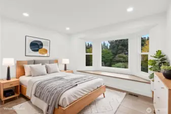 Bedroom 3. Luxury vinyl plank flooring, fresh paint, solid wood, single-panel white shaker doors with full wood craftsman bungalow casing craftsman trim, and adjustable canless lighting throughout the home.