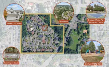 Welcome to Kensington Court! Near Brickyard Road Park and Pickleball Courts. Home backs to a greenbelt that is maintained by the HOA. Excellent central location with easy access to freeways and top-rated Northshore schools.