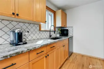 Kitchen with granite