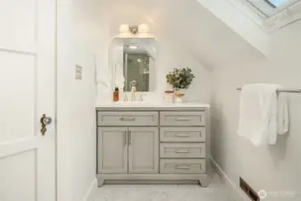 Updated bath on top floor