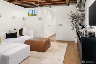 Lower level rec room