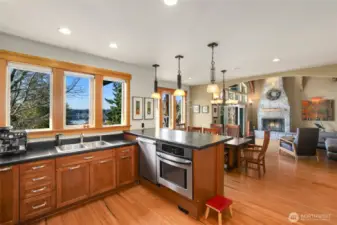 High counter for ease of appliance use