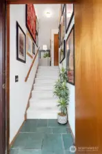 Entry to Apt 2, currently owner occupied.