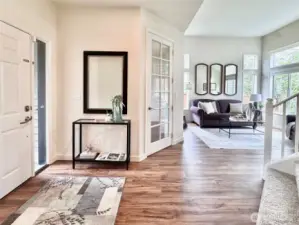 Freshly painted and new flooring.