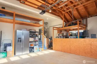 Tall ceilings and lots of storage.