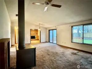 View of living room from front a