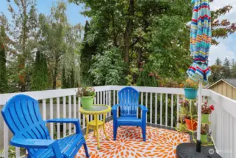 Front deck off Kitchen