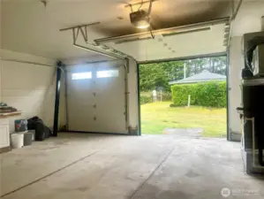 huge double car garage