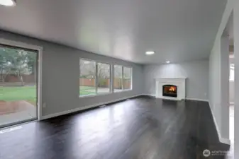 Family Room open to kitchen