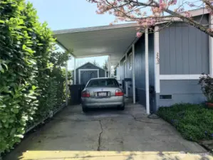 Picture of the Carport and Driveway.