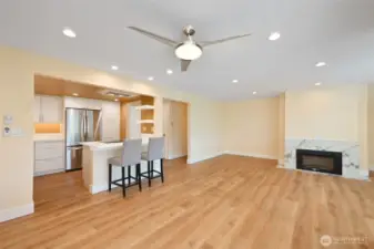 Open Dining area, Kitchen, and Living Room.