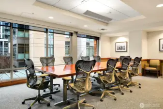 Handy conference room for residents' use.