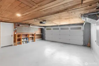 2 Car Garage plus more room storage