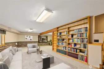 The daylight basement offers extensive additional living space. This has been virtually staged.