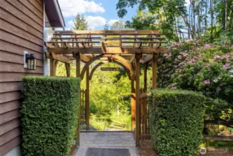 Just add hanging flower baskets and a porch swing for instant summer vibes!