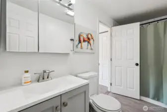 Primary bathroom.