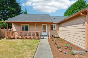 Front of home.