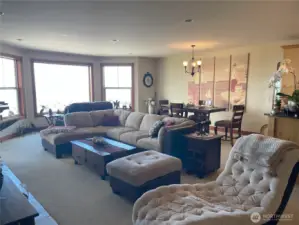 Fantastic water views from the great room.