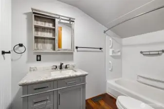 Full bath on main floor.