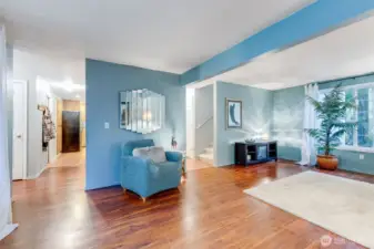 Great room view to entry and hallways