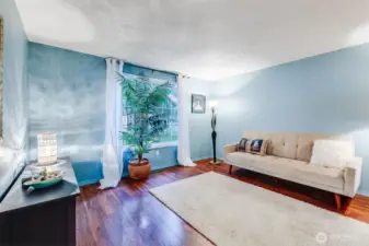 Great room view to backyard