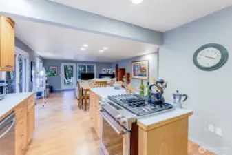Kitchen Island, dining, living room and more