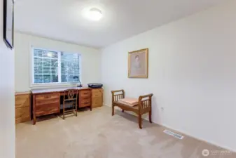 2nd Bedroom Left staircase and on right.