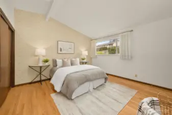 Primary bedroom (staged)